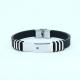 Factory Direct Stainless Steel High Quality Silicone Bracelet Bangle LBI59
