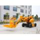 10M Electric Powered Articulated Hydraulic Boom Lift With 200KG Lifting Capacity Trojan Battery
