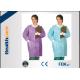 Snap Buttons Disposable Lab Coats , Medical Protective Gown for Children / Adults