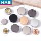 Decorative Custom Brass Buttons 4 Part Spring Snap Button 10 / 12.5 / 15mm