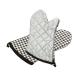 Silver Coating Cotton Cloth Oven Gloves Double Faced Heat Resistant For Baking