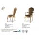European Style Armchair Leather Hotel Dining Chairs Carved Wooden Sofa Chair 