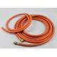 Orange Color ID 6mm NBR Lpg Gas Hose For Household and Industrial Usage