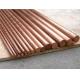 Flat Round Solid Copper Bars Raw Material , Solid Copper Rod Polished Surface