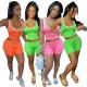 Sexy Sleeveless Vest Shorts Sport Clothes Set 13 Pure Colors