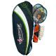 Pu Grip Badminton Racket Set Carbon Fibre Badminton Racquets With 6pcs Shuttlecork