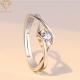 AAA CZ Stones Adjustable Personalized Silver Ring For Women