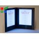 Customized 2835 SMD LED Shop Display 8.5" X 11" Illuminated LED Menu Book