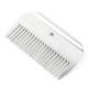 Large Horse Metal Grooming Comb Aluminum 10cm * 5.5cm With A Round Hole