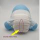 Ultra Thin Nonwoven Disposable Diaper Pants with Green Blue ADL