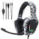 Noise Cancelling ABS PC Camouflage Gaming Headset DC5V ONIKUMA K20