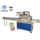 Cleaning Cloth Flow Packing Machine Horizontal Flow Wrap With Servo Motor PLC Control