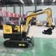 CE China Construction Compact Mini Digger Excavator Hydraulic 0.8 Tonne