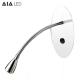 headboard wall light flexible led reading wall light 3W led bedside wall lamp for hotel projects