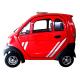 60km Travel Range Small Electric Cars , 60V 60Ah Battery Red Colour 4 Wheels