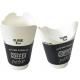 disposable black 8oz butterfly paper cup,230ml butterfly cup for hot liquid