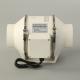 White 100mm Hydroponic Inline Fan for High Speed Mix Flow Ventilation in Grow Tents