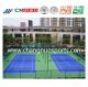 1.8mpa Tensile Strength Silicon PU School Tennis Court Flooring and Anti-Slid