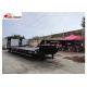 Bare Tire Goosneck Hydraulic Low Bed Trailer Fabricated H Beam Height 500mm