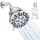 Exposed Shower Faucet Feature Without Slide Bar High Pressure Rain Fixed Shower Head