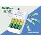 1.2V Portable 8 1000mAh Rechargeable AAA Batteries With Charger