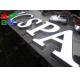 60mm Front Lit Letters 2835SMD  3d Led Acrylic Signage For Outdoor Shop Display