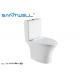 Hotel Bathroom Close Coupled Toilet Soft Close Seat Cover 650*370*800mm