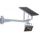 Outside Solar Powered Street Lamp , Solar Parking Lot Lights ABS Lamp Body