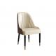 Luxury Modern Metal Legs Leather Fabric Accent Chair Tufted Pure Leather Dining Room Modern