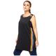 Long Style Women'S Plus Size Yoga Wear Plus Size Sleeveless Tops 180g