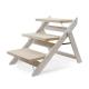 Bamboo Wooden 16cm Fold Up Dog Steps 24cm 3 Step Dog Stairs