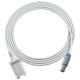Compatible Lepu 8Pin Single Notch to DB9Pin SpO2 Extension Cable 2.4M