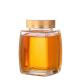 Eco Friendly 360ml 750ml Square Glass Honey Jars With Metal Lid