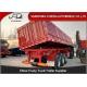 Carbon Steel 45 Ton Tipper Semi Trailer For Sand / Stone / Bulk Cargo Transport