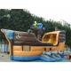 Grey Inflatable Ship Bouncer And Inflatable Funland For Chilren Party Games