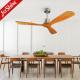 6 Speeds Choice Wood Ceiling Fan With Remote Control 3 Wooden Blade DC Motor