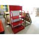 Disassembly Light Duty Storage Rack With Custom Logo Advertising Board Red Colour