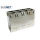 Integrated Transformer 10G RJ45 Connector 2 x 4 Stacked 10G Base - T