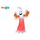 LED Decoration Inflatable Ghost Halloween White With Red Eyes
