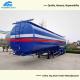 13 Tons Axle 40000 Liter Fuel Tanker Trailer With 4 Pcs Comdepartment