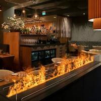 Rectangular Electric Steam Fireplace with Remote Control and Automatic Water Addition