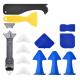 Caulking Tool Kit Stainless Silicone Sealant Finishing Tool Grout Scraper Caulk Remover and 6.5R 10R 13R Caulk Nozzle Finisher f
