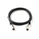 Metal Material Fiber Optic Audio Cable 5.0mm Outer Diameter Black Color PVC Jacket