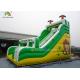 Yellow / Green Coconut Tree Blow Up Dry Slide Cold - Resistant And Durable