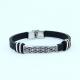 Factory Direct Stainless Steel High Quality Silicone Bracelet Bangle LBI89