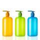 Non Spill Reusable Plastic Shampoo Bottles Round 500ML Color Customized