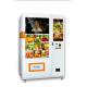 24 hours self service Combo Snack Drink Touch Screen Vending Machine  , White Automated Retail Vending Machines