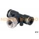 PTF Series Quick Connect Pneumatic Hose Fittings Female Branch Tee