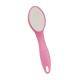 Pink Dry Skin Foot Scraper Plastic Handle Silica Sand Feet Callus Remover