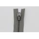Grey Tape Decorative Zippers For Sewing , Front Zipper Heavy Duty Invisible Zipper